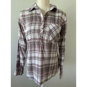 Kuhl Women’s Spectra Plaid‎ Popover Shirt Size Small Outdoors Hiking Workwear